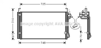 AVA QUALITY COOLING hy5071d -  Конденсатор, кондиционер